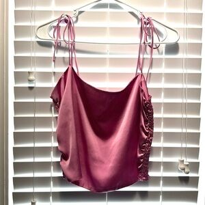 Urban Outfitters pink crop top in size Large